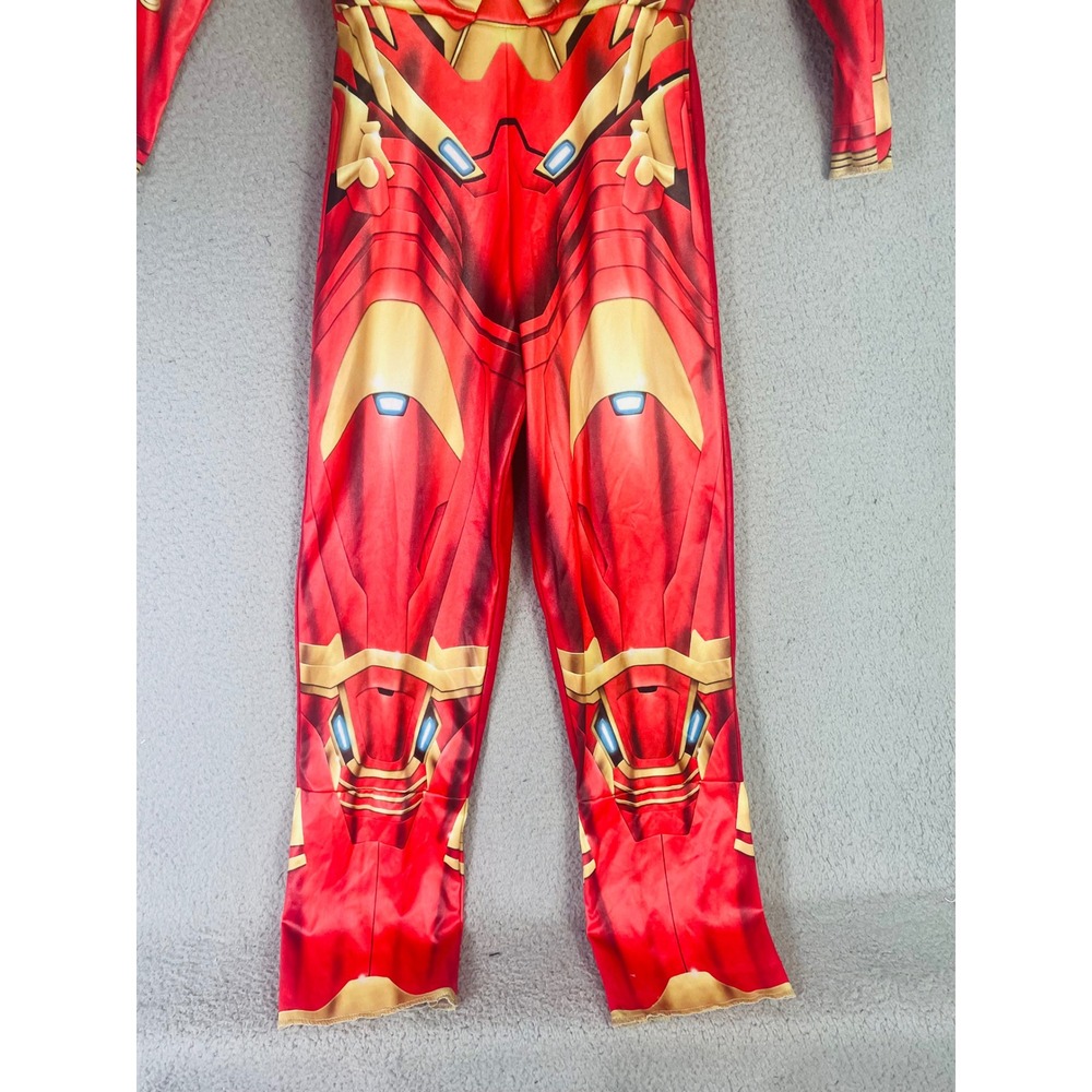 Marvel Avengers Iron Man Padded Muscle Costume Suit Yourself Red Gold Kids L - Picture 8 of 10